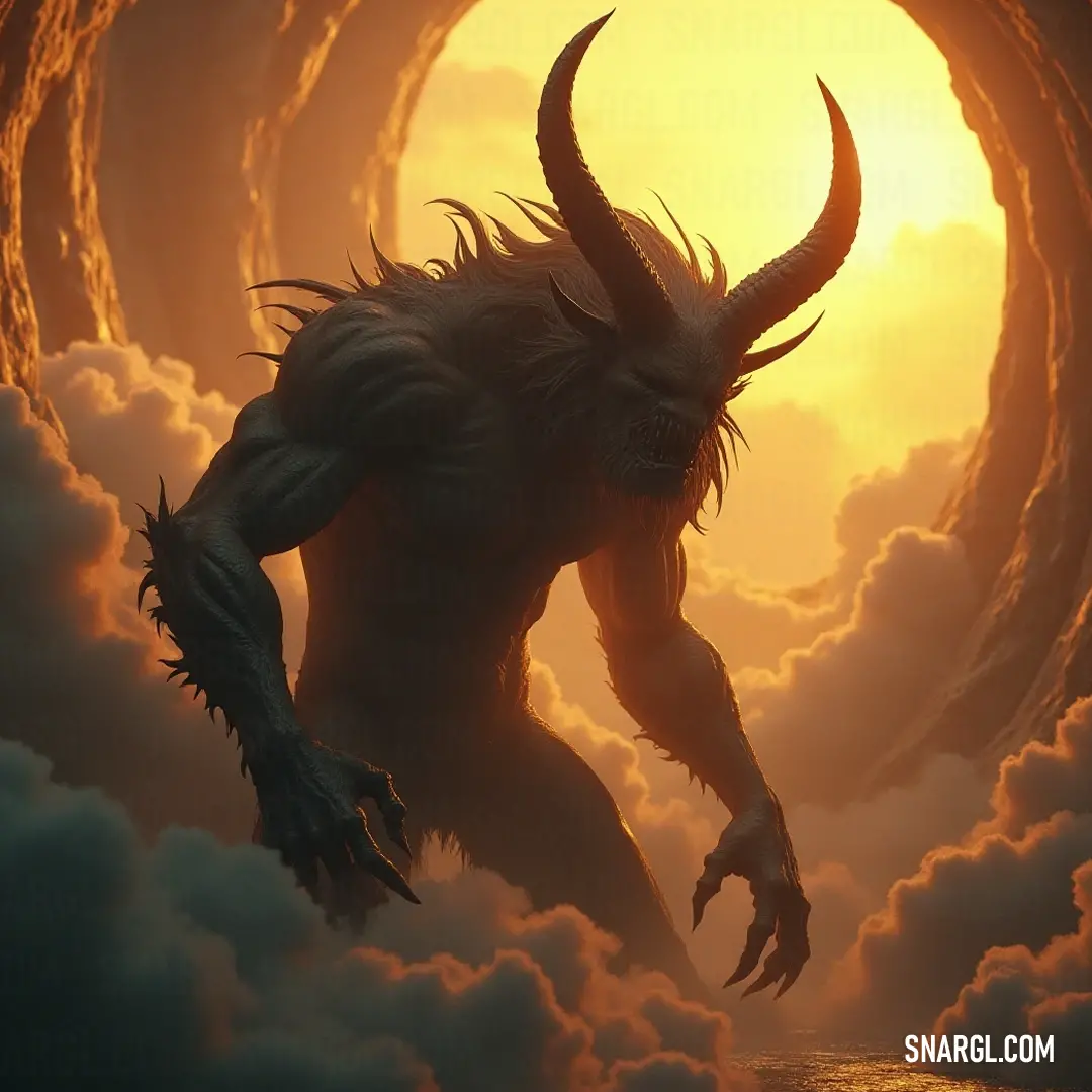 In a spectacle of celestial grandeur, Demonic Abaddon looms in a turbulent sky, his powerful form juxtaposed against rays of sunlight, blending beauty with an ominous presence. A striking image of the demonic Abaddon stands tall against a dramatic cloudy sky, with rays of sunlight piercing through, revealing his fierce demeanor and the dramatic tone of the surrounding atmosphere.