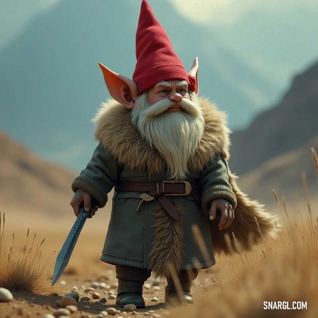 A fearless figure wields a sword proudly across a rocky landscape while towering mountains loom in the distance, igniting the spirit of adventure and the beauty of nature's grandeur. A brave character stands firm on rugged terrain, brandishing a sword against a backdrop of majestic mountains and swaying grass, capturing the essence of adventure and valor in an untouched landscape.
