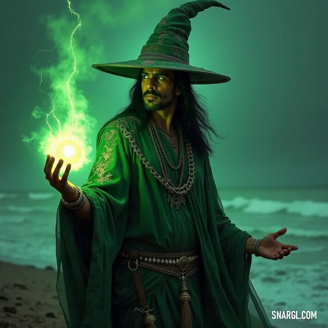 In a serene beach setting, a mysterious wizard with a glowing orb stands confidently, surrounded by lush greenery, as the warm breeze carries the scent of the sea and the promise of untold magic. In a serene beach setting, a mysterious wizard with a glowing orb stands confidently, surrounded by lush greenery, as the warm breeze carries the scent of the sea and the promise of untold magic.
