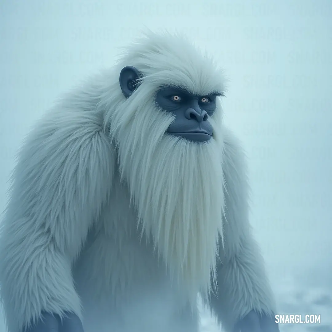The Arctic Guardian, regal in its bearing, represents the ancient wisdom of the snowy landscapes, a sentry of the cold wilderness with tales to tell. A wise Arctic Guardian, characterized by its long beard and piercing blue eyes, stands thoughtfully in the snow, hands tucked in pockets, as if pondering the secrets of the wintery world around it.