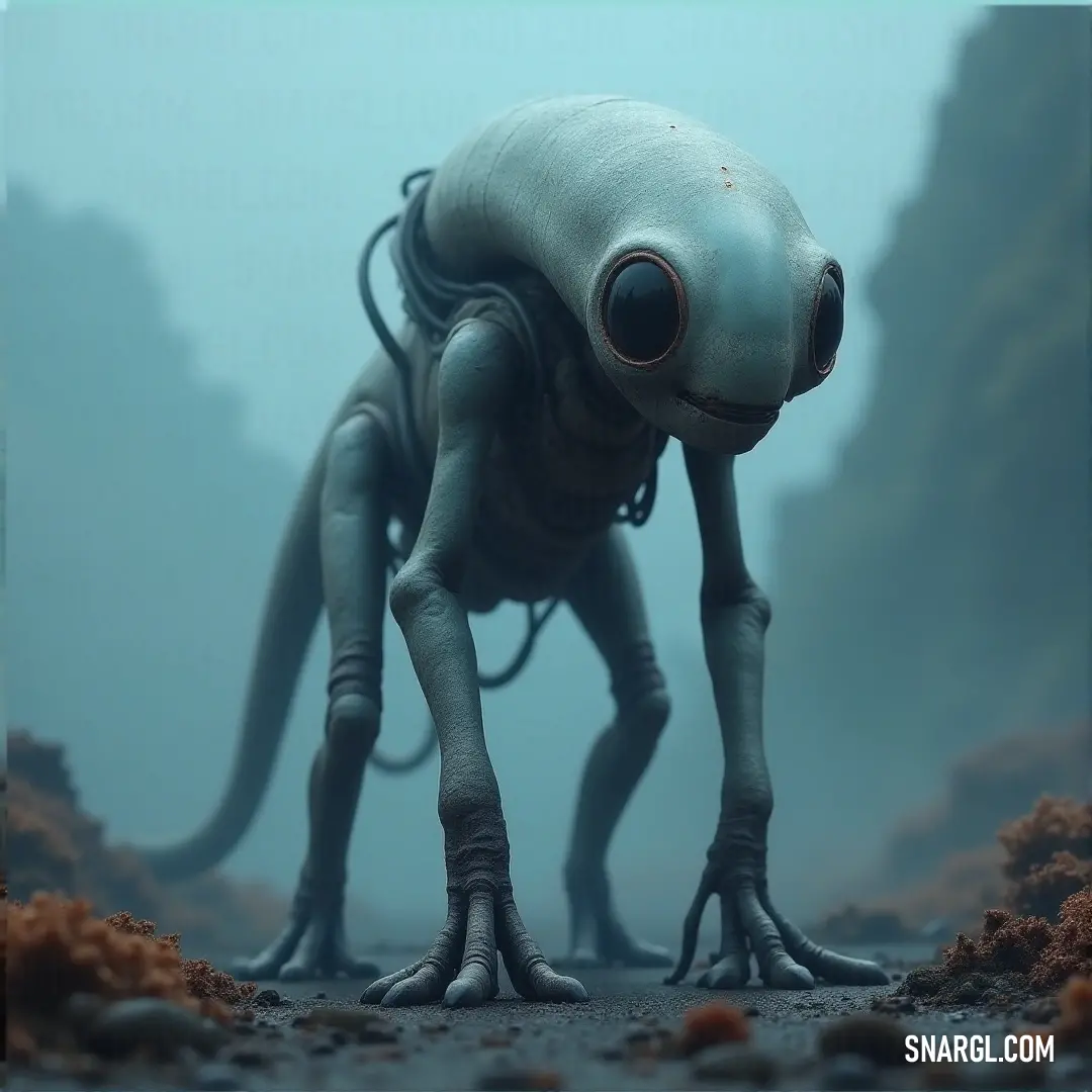 Glowing softly in the darkness, the creature’s bio-luminescent skin creates an ethereal aura, lighting up their surroundings with a gentle, calming radiance.