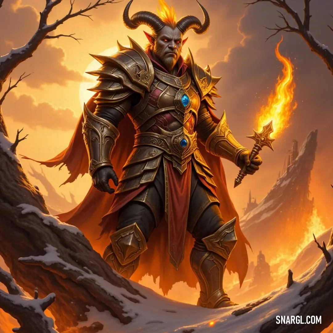 An artistic depiction of Baal-Malbar, a warrior with unwavering determination, grips his sword as he stands prominently against a backdrop steeped in legends and tales of bravery. A captivating painting showcases a heroic figure known as Baal-Malbar, sword in hand, standing strong amidst a backdrop that narrates tales of valor and sacrifice in an enchanting, mythical realm.