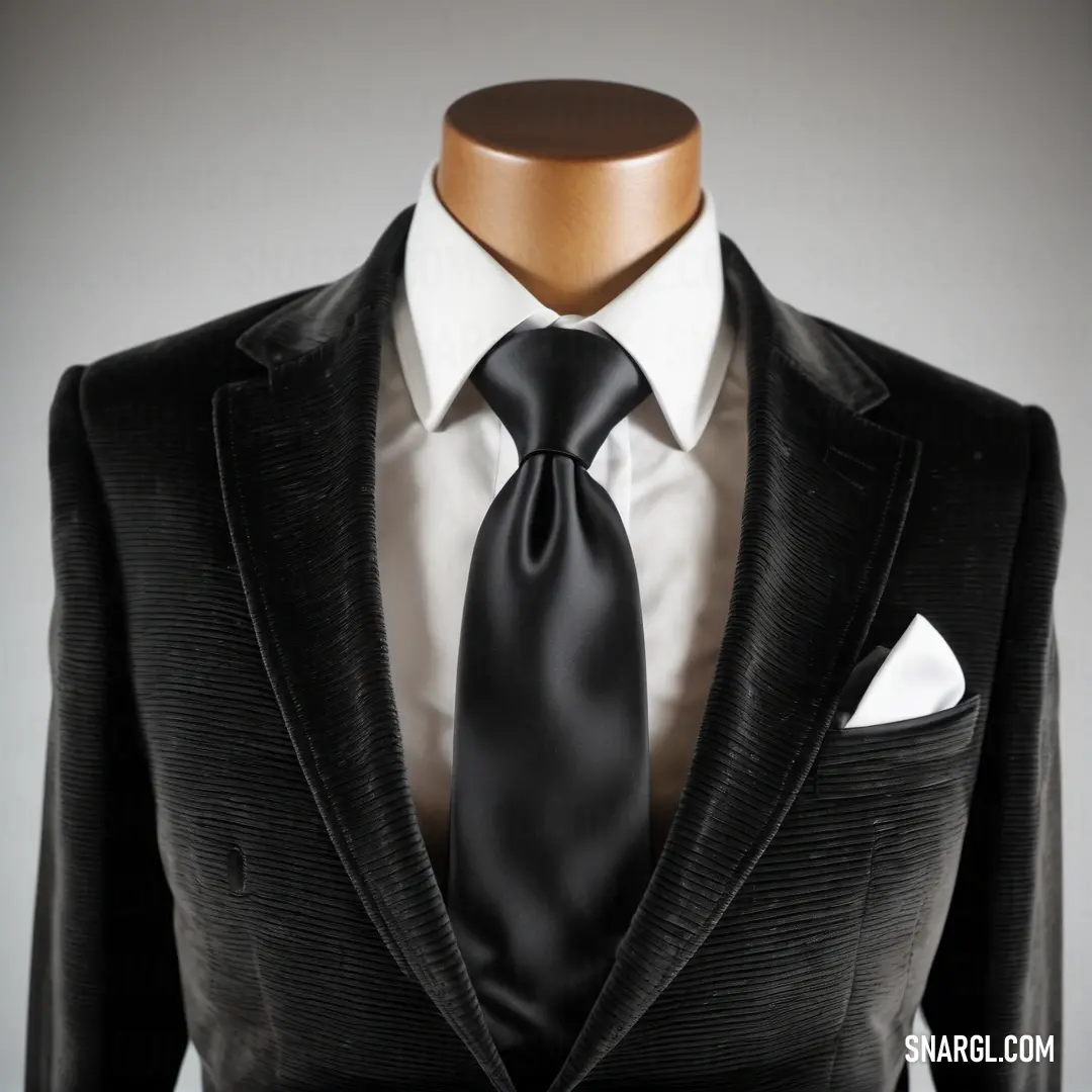 Suit with a tie and a white shirt on a mannequin's dummyequins