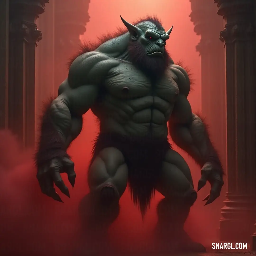 A whimsical creature known as a Blarg, featuring an oversized head and majestic horns, appears playfully in a vibrant and imaginative landscape filled with colorful elements.