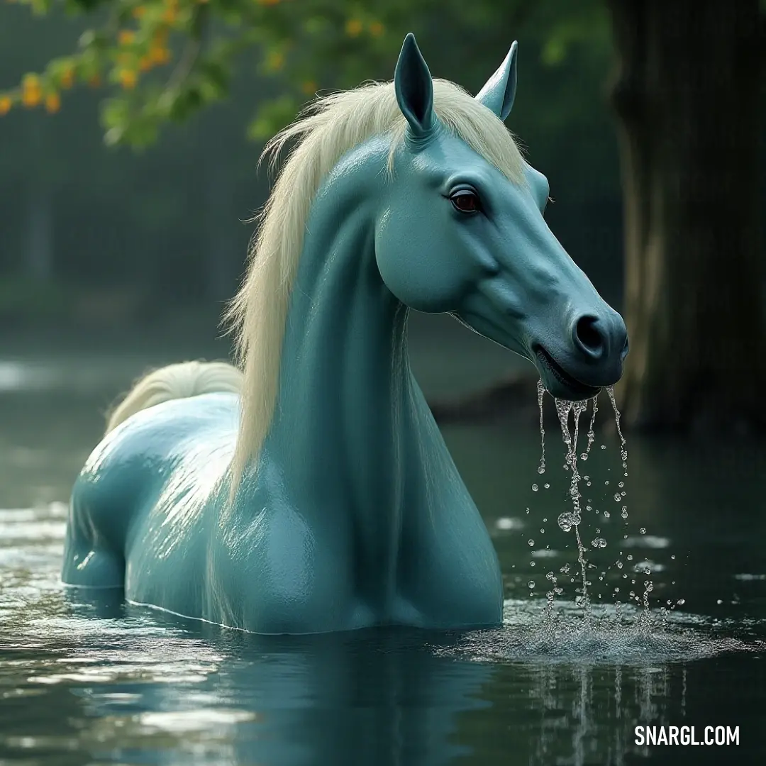 In a moment of pure delight, a figure stands in glistening waters, playfully sipping from nature's bounty, surrounded by a blissful environment reflecting tranquility and joy. A playful figure stands in shallow waters, lifting fresh droplets as natural sunlight filters through the atmosphere, creating an enchanting scene of joy and connection with nature.