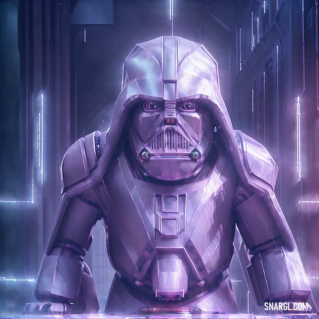 Star wars character in a futuristic suit with a helmet on and a sci - fi