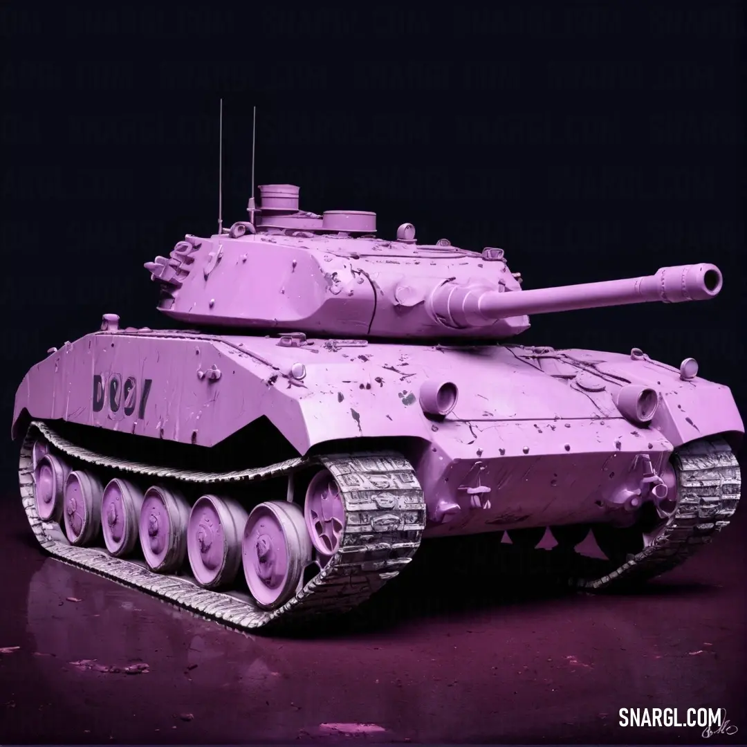 Pink tank is on a table with a black background