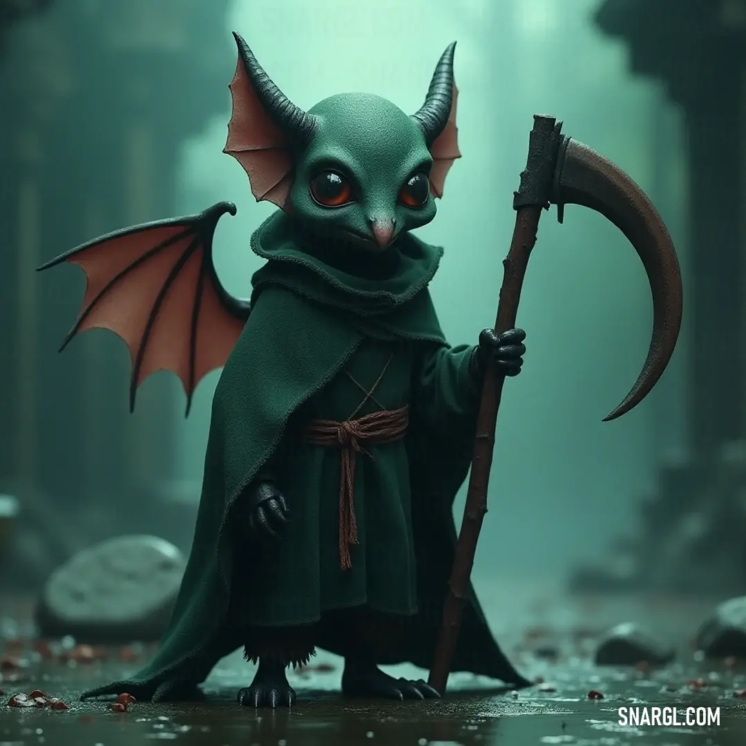 The captivating Cackle toy, wielding an enchanting staff and sceptacle, emerges from a luscious forest, beckoning imaginative tales of magic and exploration. An intriguing toy figure embodying a Cackle, complete with a mystical staff and sceptacle, is positioned among mossy trees, surrounded by lush greenery, evoking a sense of adventure.