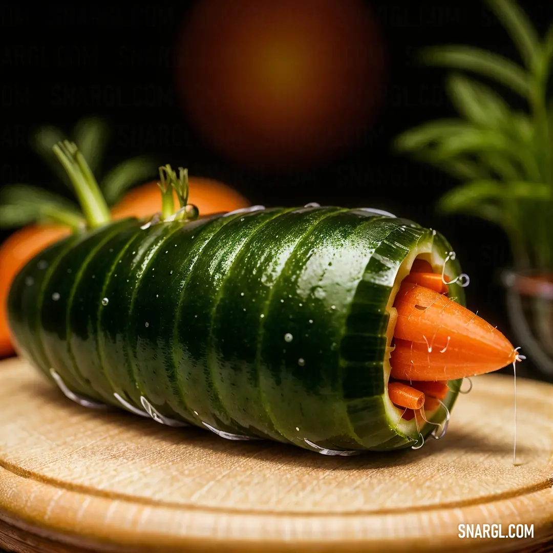 Carrot and cucumber roll