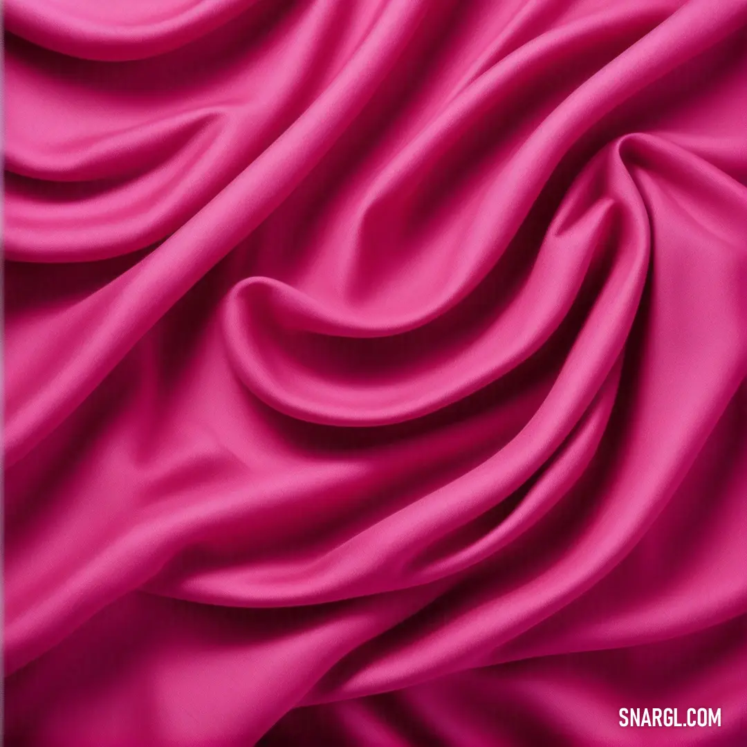 Pink fabric with a very long