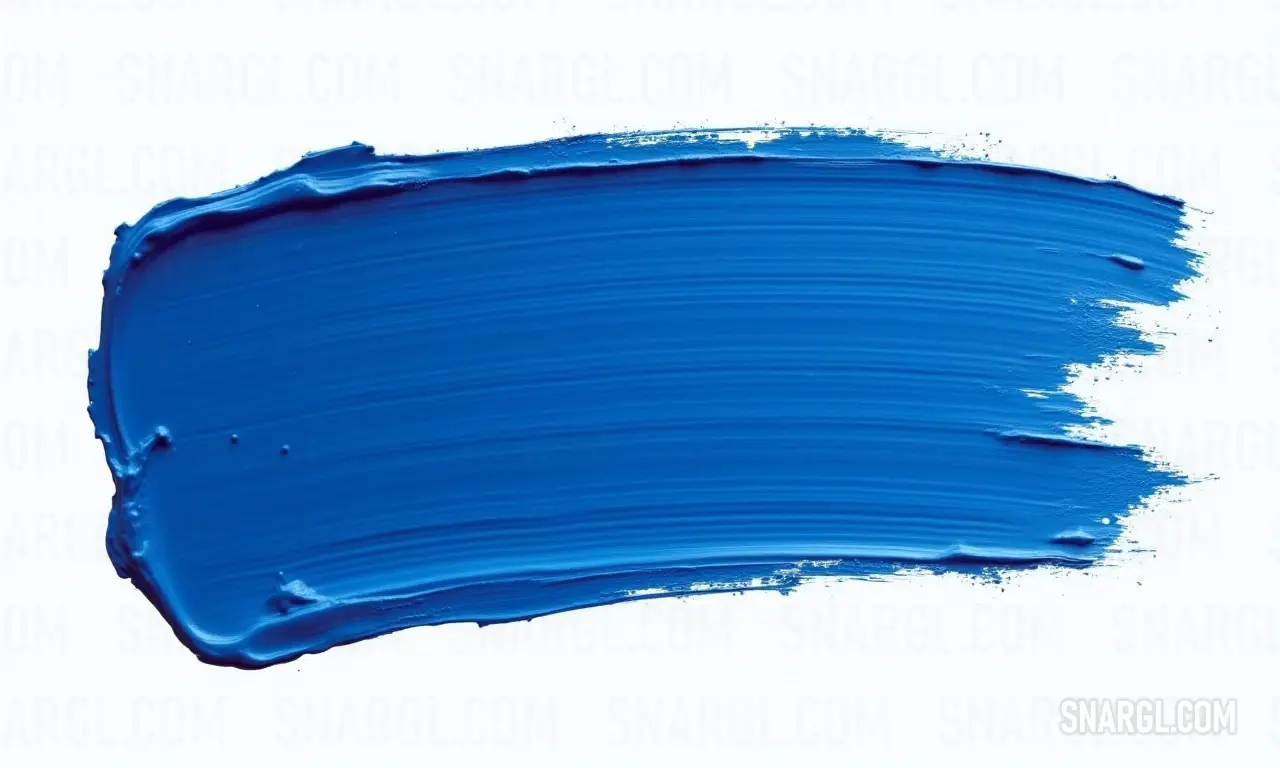 A striking blue paint stroke adorns a crisp white canvas, creating a dynamic contrast that evokes feelings of creativity and inspiration. The simplicity speaks volumes, inviting intrigue and imaginative exploration.