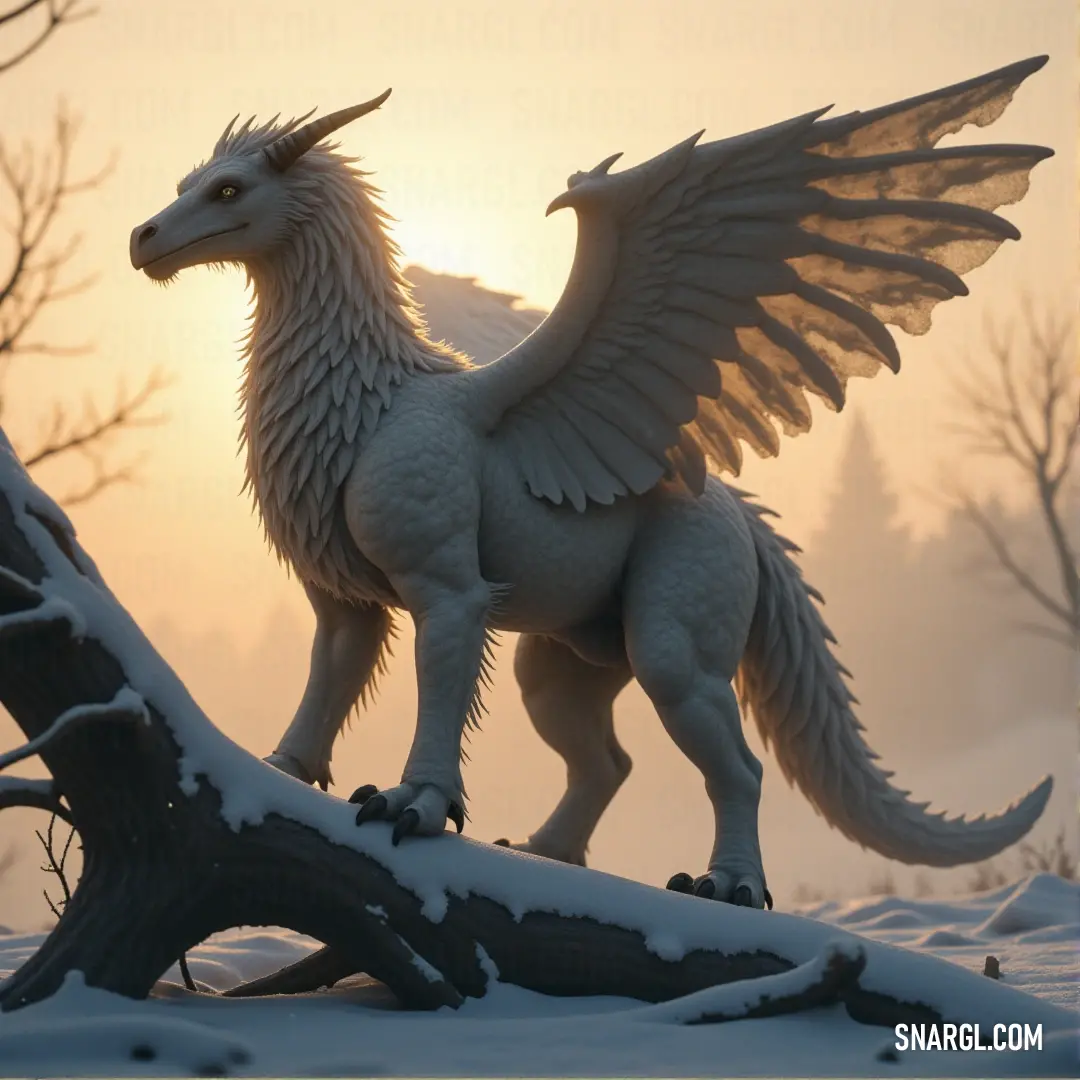 The White Cloudstrike statue, perched on a snow-covered tree branch, basks in the warmth of the sun, standing as a quiet sentinel in the heart of a winter forest. A White Cloudstrike statue perches gracefully on a tree branch in the snow, the sunlight streaming through the trees, casting a soft glow on the serene figure in the midst of the winter wonderland.