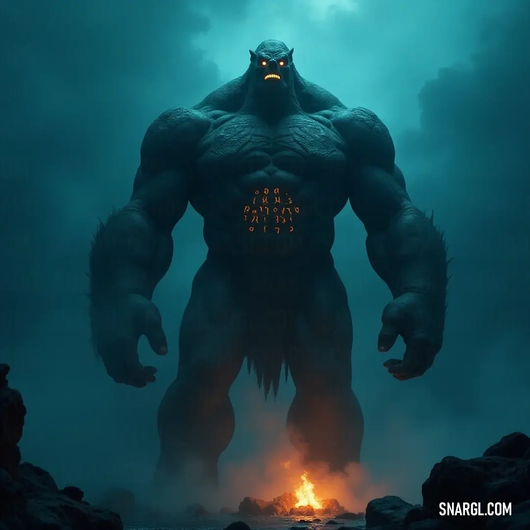 A stunning Colossus stands shrouded in darkness, with a radiant face glowing fierce as fire bursts from its mouth, creating an enchanting spectacle that weaves together elements of wonder, strength, and ancient myth. A magnificent Colossus emerges from the shadows, its radiant face glowing dangerously as fire flickers from its mouth, crafting a dramatic scene that blends the elements of power, mystery, and ancient legends intertwined in a tapestry of awe.