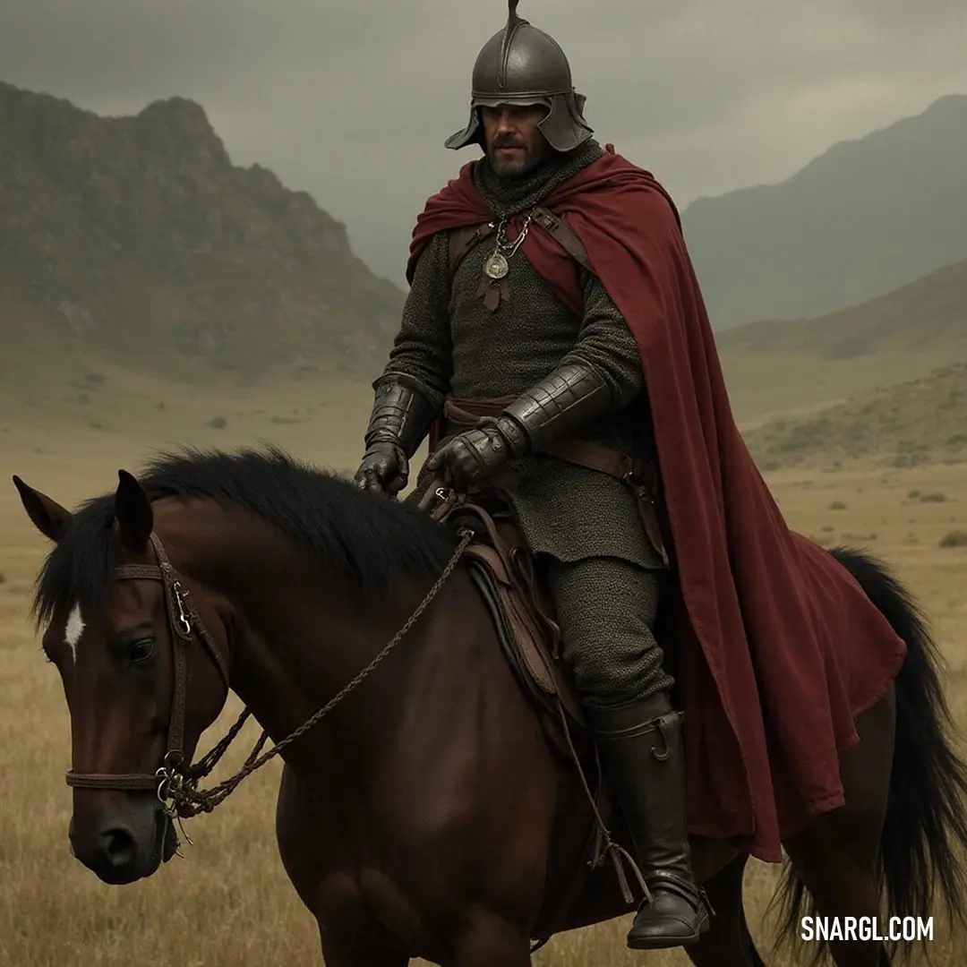 A gallant knight in full armor rides through a lush landscape, mountains looming in the distance. A majestic knight adorned in shining full armor rides a powerful steed across a vibrant green field, with majestic mountains rising in the distance. The scene captures the essence of strength, honor, and the thrill of galloping through nature's untouched