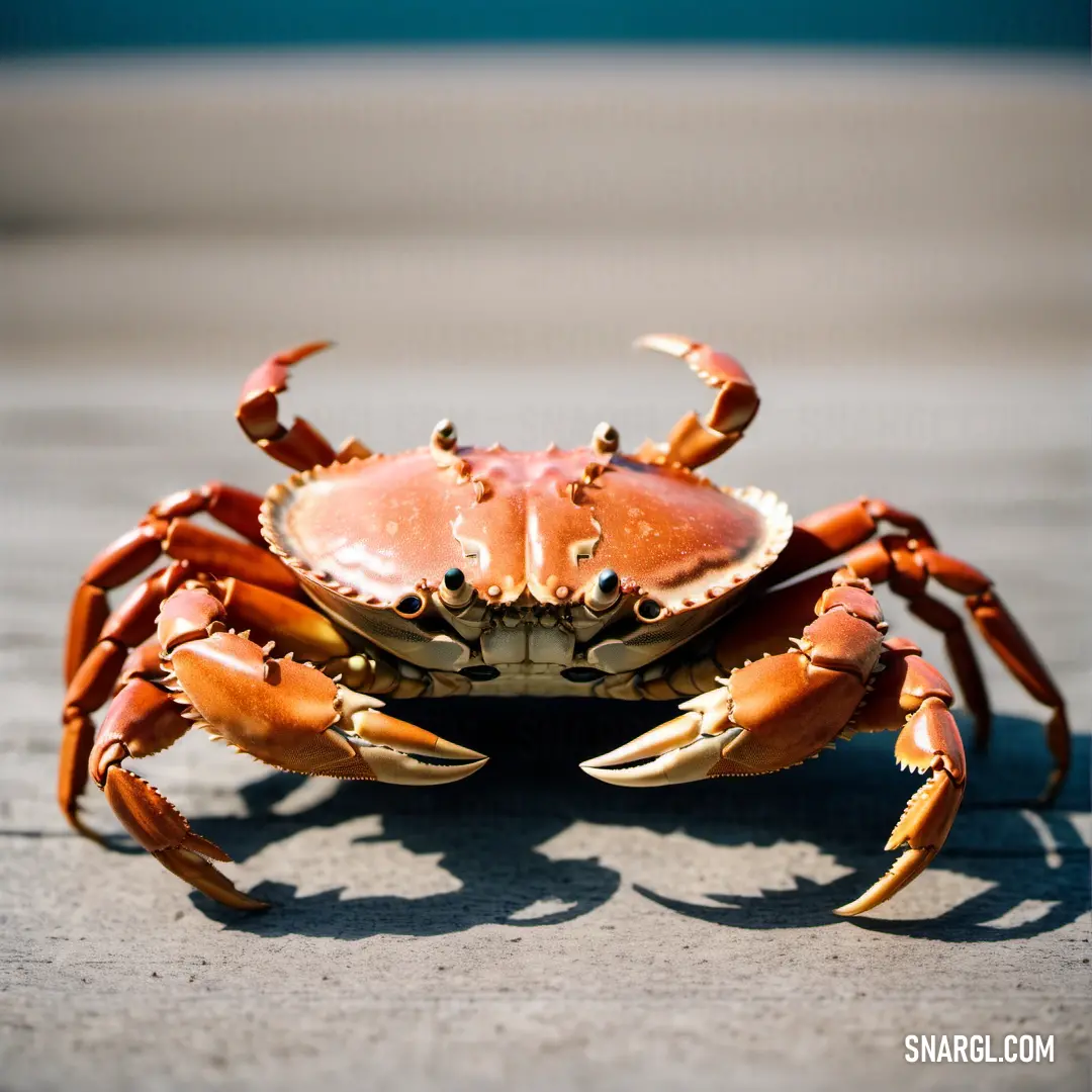 Crab with a large claws