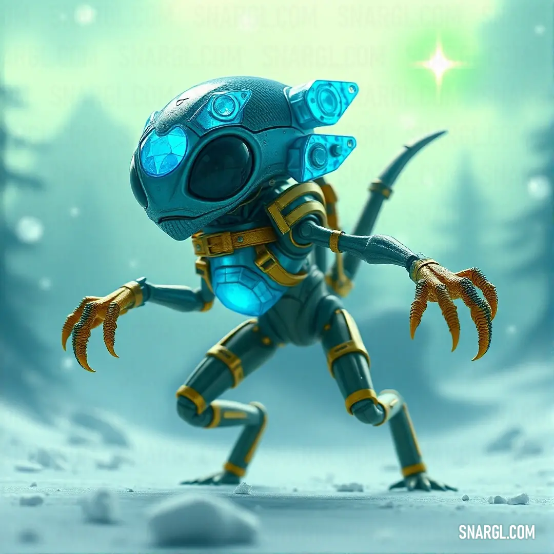 By not needing to generate internal heat, Crystal Riders maintain low metabolic activity, conserving energy and remaining efficient in their survival strategies. A Crystal Rider resting in a serene environment, with minimal metabolic heat production. The rider's ability to maintain a low internal temperature allows them to stay cool and efficient, even in harsh conditions.