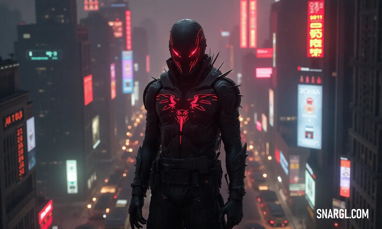 A man illuminated by vibrant neon lights in a bustling futuristic city A man stands in a lively futuristic city, his face illuminated by colorful neon lights that reflect the dynamic energy of the urban environment, highlighting the intersection of humanity and the modern technological realm.