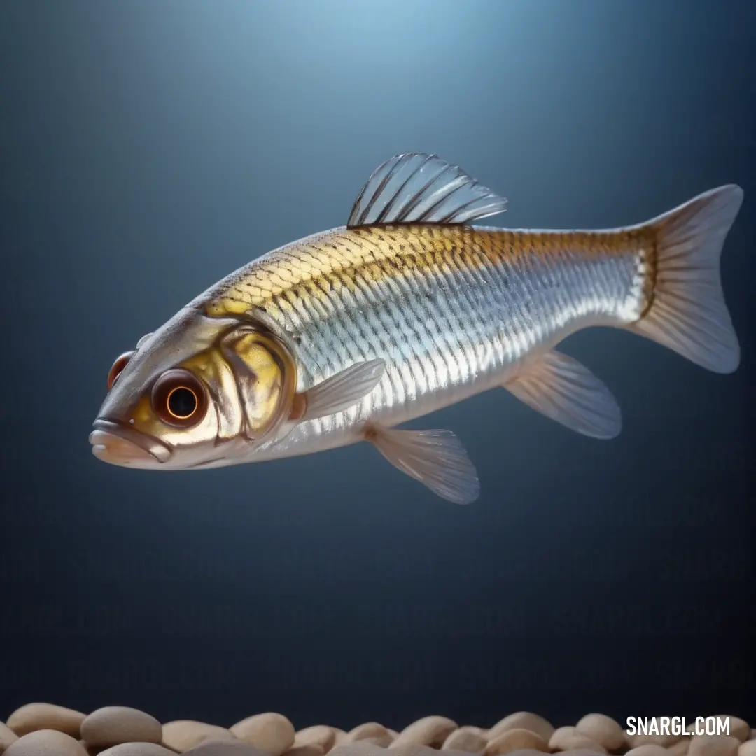 Fish swimming in a tank with rocks and gravel around it photo by michael j miller / shutterstocker