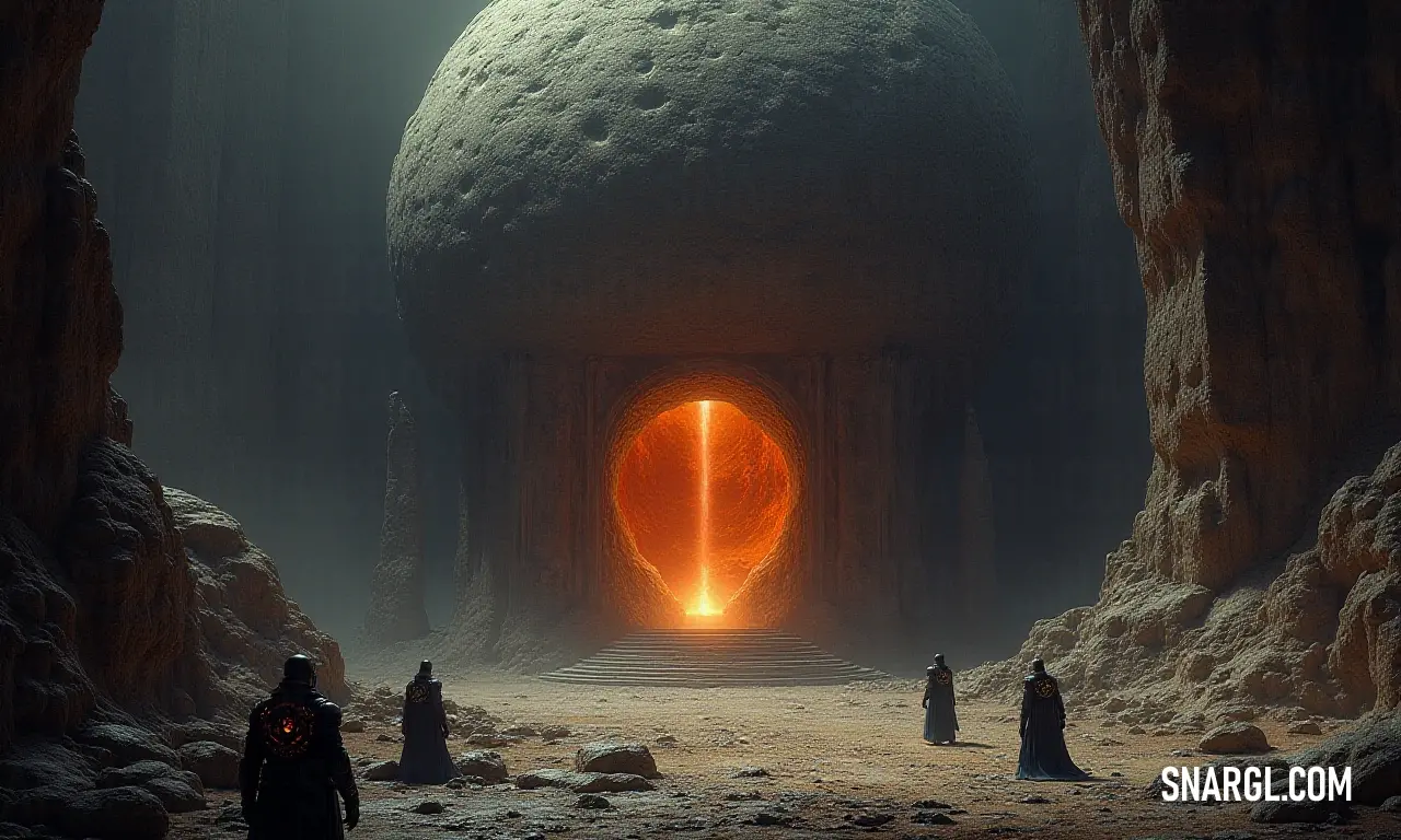 A journey awaits: explorers in a shadowy cave, inspired by the faint glow beckoning from the light at the end, hinting at new discoveries. A group of people stands in a dim cave, illuminated by a faint light at the end, embodying the spirit of exploration as they gaze forward, ready for their next adventure.