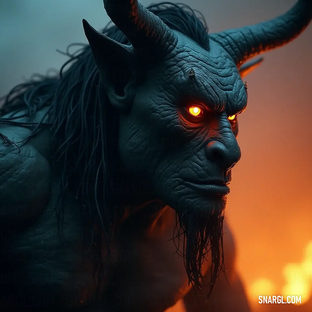 An ominous figure emerges from darkness, the Demonic Overlord's glowing eyes reflect a haunting light, drawing forth an air of dread and fascination in a world clad in shadows and whispers of terror. A chilling vision of malevolence, a Demonic Overlord with piercing, glowing eyes and wild, flowing hair looms in the shadows, exuding an aura of dark power and enthralling fear as they command the eerie realm around them.