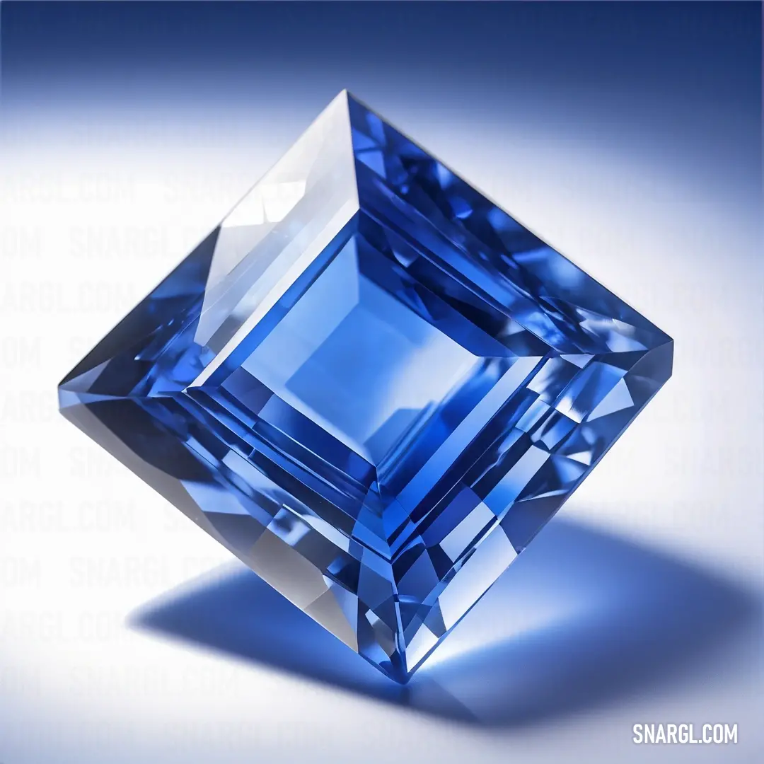 Blue diamond on a white background. Example of #1E90FF color.