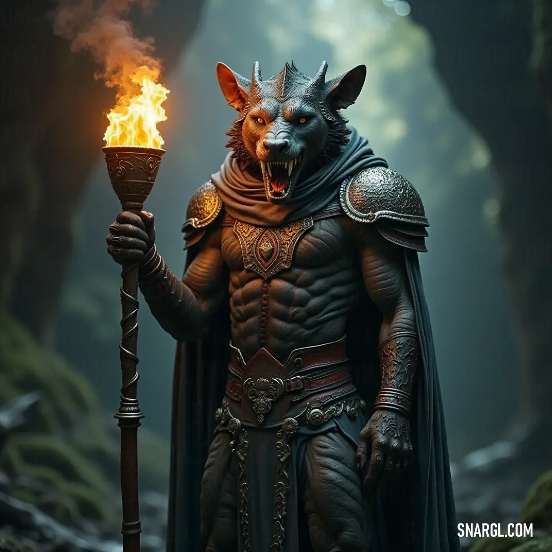 Drake, with a wolf mask and torch in hand, stands in a darkened forest, the light from his torch cutting through the eerie night. Drake, dressed in a mysterious costume, holds a torch in one hand, his face obscured by a wolf mask. The flickering light from the torch casts shadows around him, creating an air of suspense as he prepares for the unknown in the darkened forest.