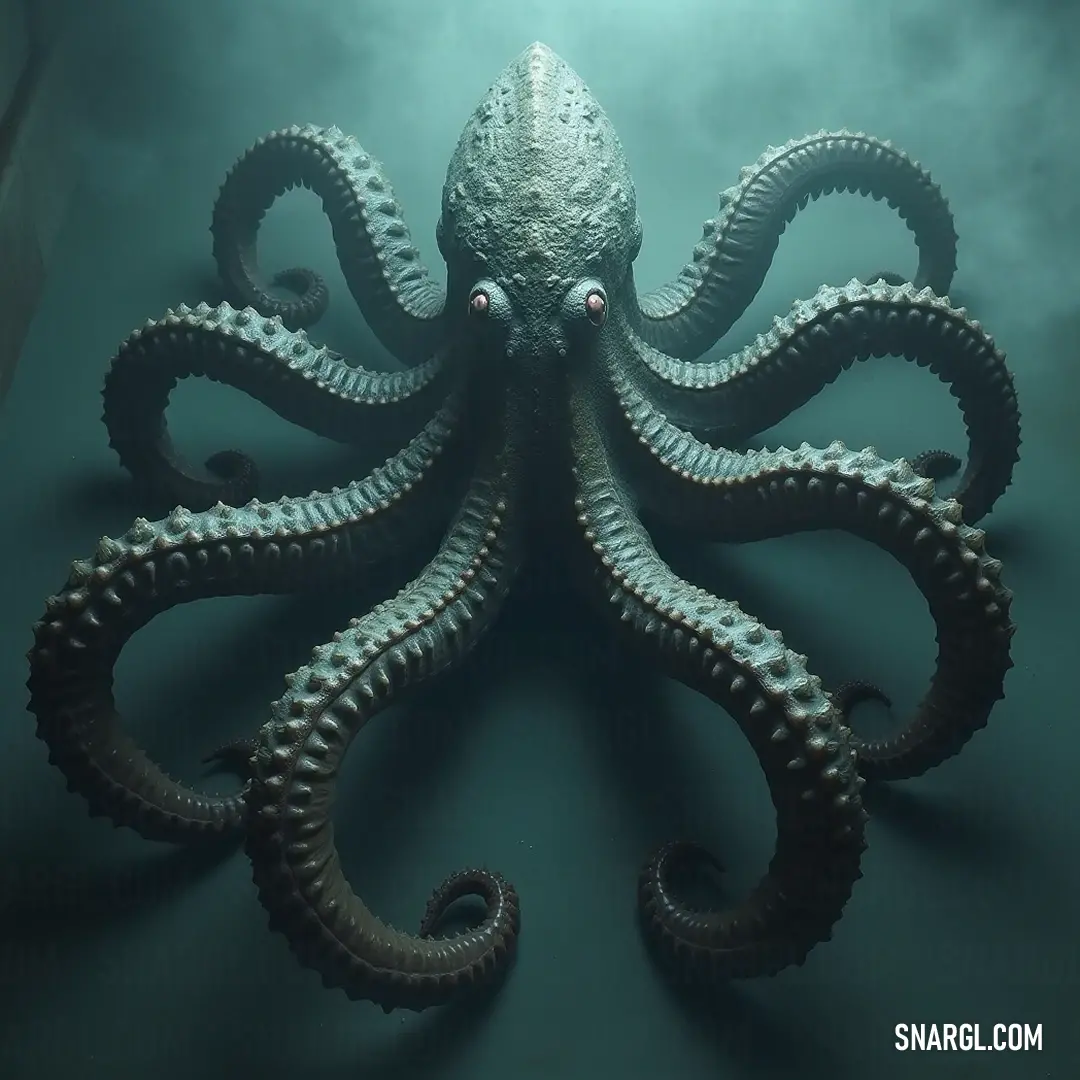 A fearsome Kraken stands in the water, captivating with ethereal light and an air of mystery. A fearsome Kraken looms in the water, its head illuminated by ethereal light as if rising from dreams and nightmares alike, evoking a primal sense of awe as it gazes out with curiosity, bridging the gap between reality and myth.