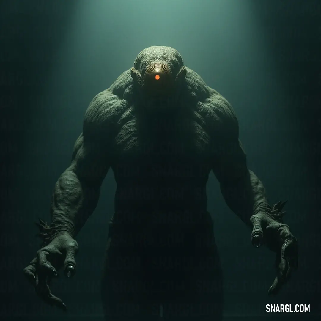 The enigmatic Elder Cyclops stands in the shadows, its glowing eye piercing the darkness. With outstretched hands, it emanates an aura of both danger and a beckoning to the unknown. An Elder Cyclops with a glowing eye and an imposing, demon-like physique extends its hands in darkness. The eerie atmosphere adds an otherworldly charm, making it appear more as a guardian of the night than a mere monster.