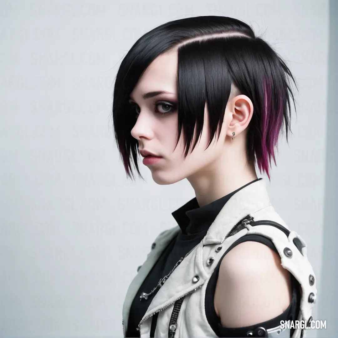 Woman with a Emo Style hair