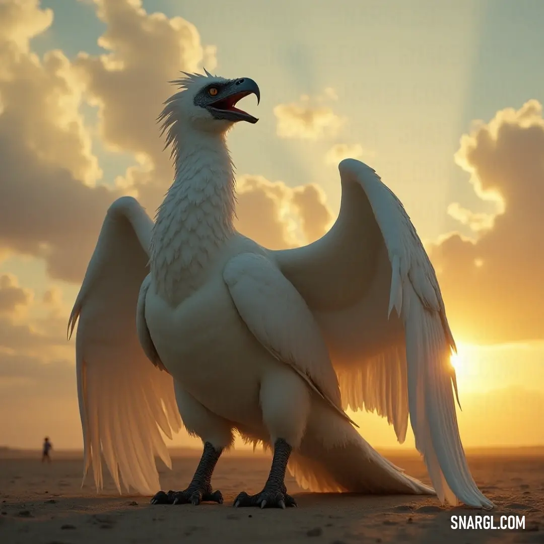 The majestic Large White Featherblaze displays its impressive wingspan, embodying both strength and grace, poised to ascend into the expansive sky, inviting dreams of adventure and exploration. An imposing Large White Featherblaze showcases its grandeur with wings spread wide, embodying power and elegance, ready to take flight and explore the vast skies above, filled with limitless possibilities.