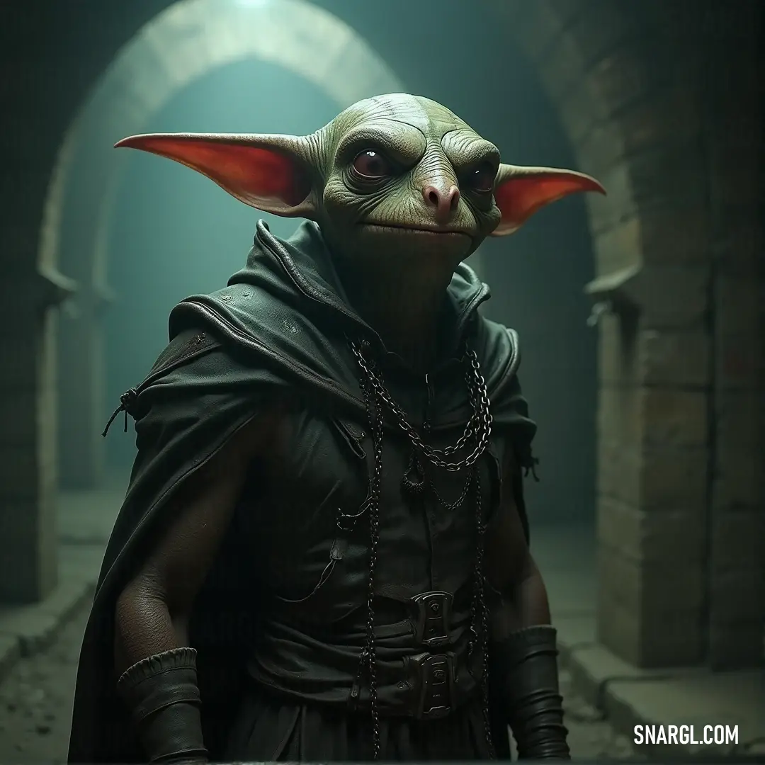 Flar dressed in a quirky costume featuring a red nose and horns on his head, adding a playful and mischievous charm to his look.