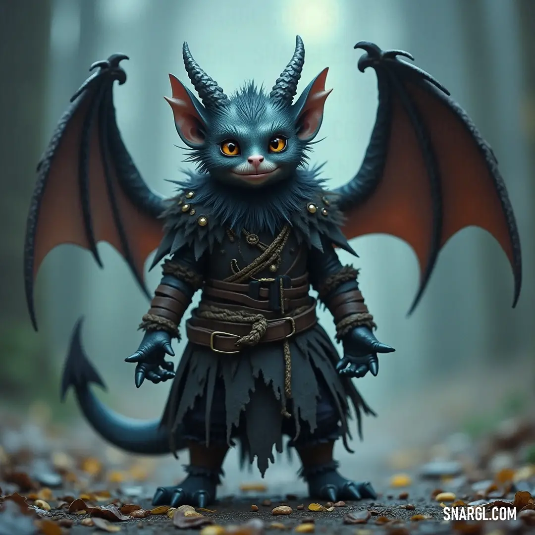 A whimsical toy with a large bat-like head and surreal wings invites playful exploration and creative storytelling. An imaginative toy figure features a large bat-like head and wings, vividly detailed and crafted, evoking a sense of whimsy and adventure, perfect for sparking curiosity.