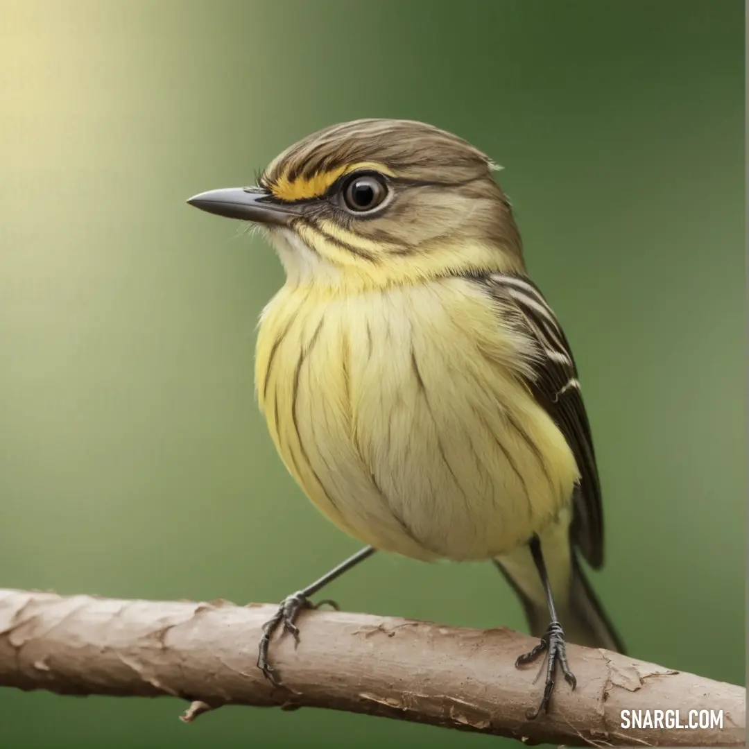 Small Flycatcher perched on a branch with a blurry background