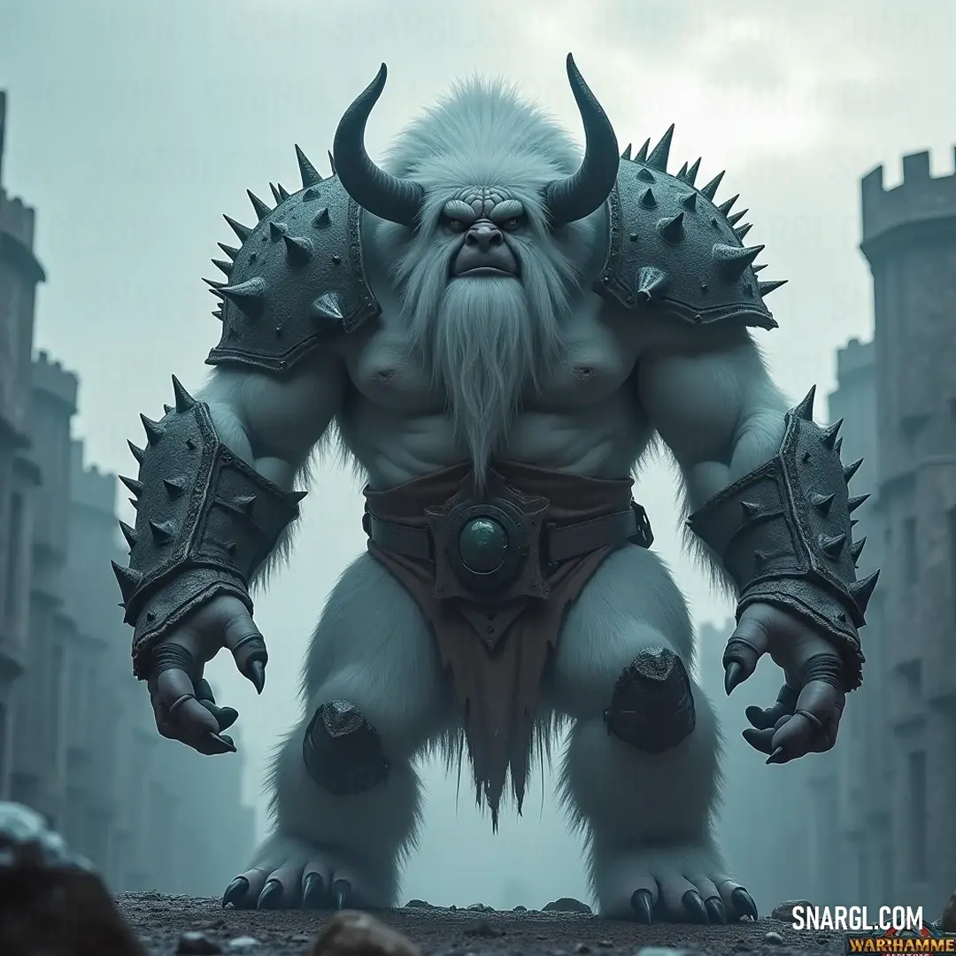 The giant horned creature stands as a powerful emblem of wilderness, its impressive stature and majestic horns evoking a sense of reverence and intrigue, as if it were guarding secrets known only to the earth and sky. A giant horned creature looms, its imposing presence conjuring tales of ancient legends, a guardian of the wild glades, with majestic horns that spiral towards the heavens, evoking awe and respect in all who behold it.