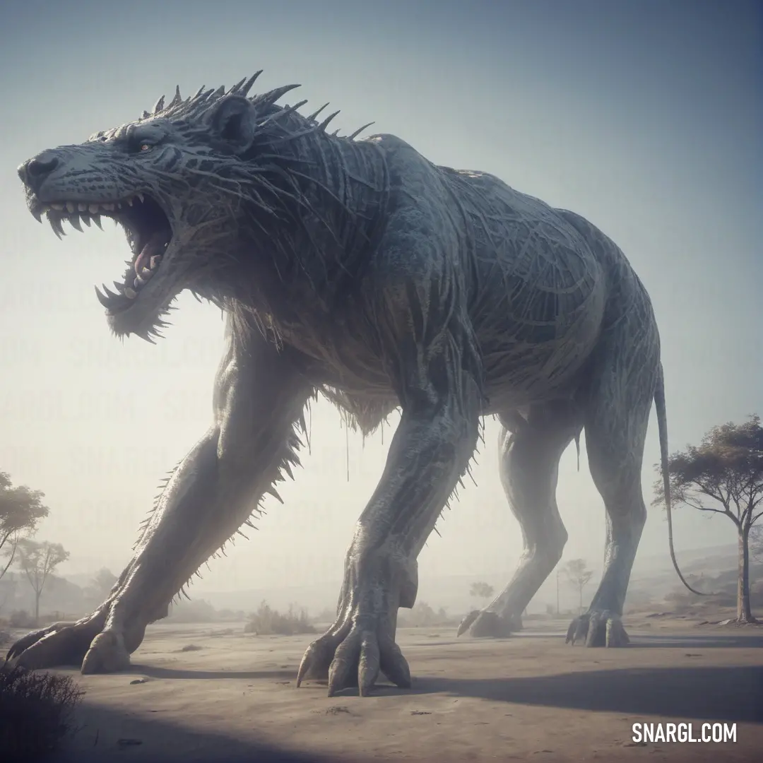 Giant monster like Gaichka with sharp teeth