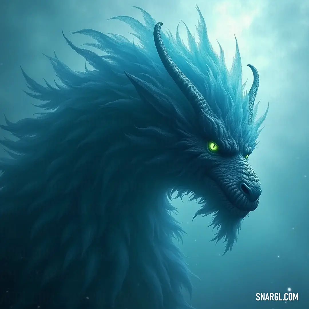 A stunning Blue Genbu with captivating green eyes and a long, flowing tail glides effortlessly in tranquil waters, with a bright blue sky above. A majestic Blue Genbu with striking green eyes and an elongated tail gracefully swims through calm waters, framed by a vibrant blue sky that reflects its serene beauty.