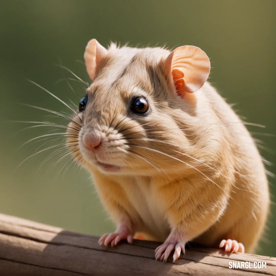 Small rodent on top of a wooden fence post looking at the camera with a curious look on its face