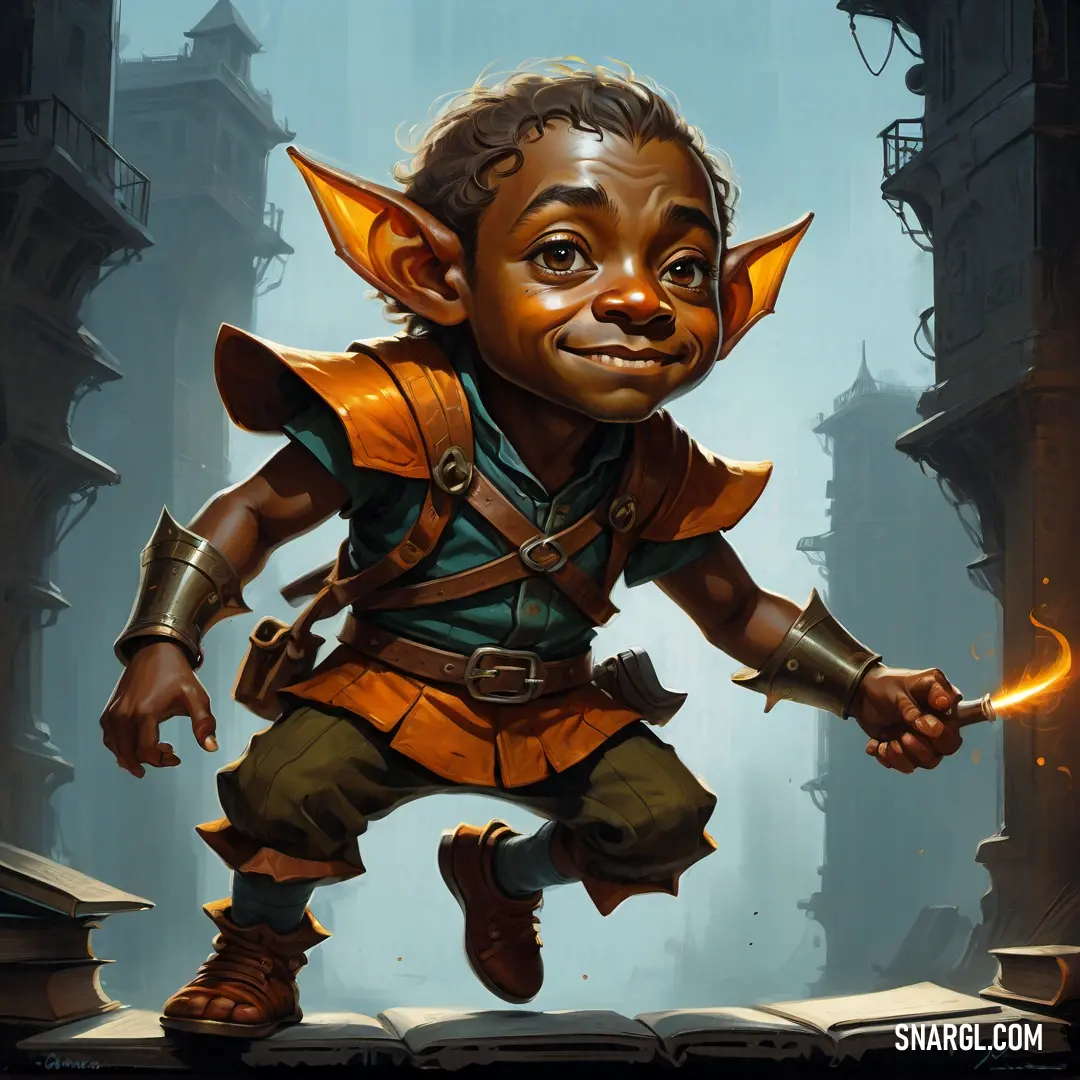 Halfling with a big smile on his face