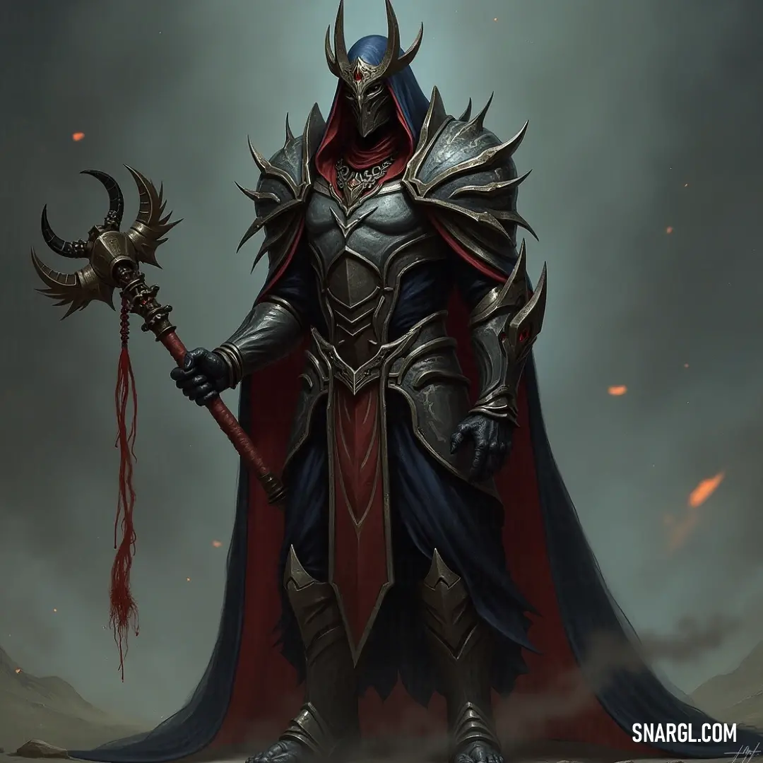 An inquisitor in a dramatic pose, holding a sceptacle as a symbol of their authority, exuding a sense of power and resolve. An inquisitor, dressed in elaborate robes, holds a sacred sceptacle, standing in a commanding posture. The dramatic lighting highlights their serious demeanor, conveying authority and deep purpose in the moment.