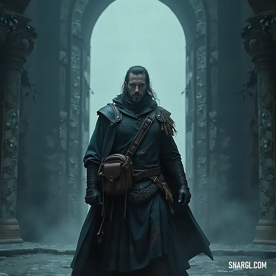 A shadowy adventurer dressed in dark clothing cautiously navigates a fog-shrouded tunnel, revealing the allure of the unknown and the excitement of danger. A stealthy figure clad in dark attire strides cautiously through a foggy tunnel, a sword at the ready, showcasing the thrill of danger lurking in shadowy corners.