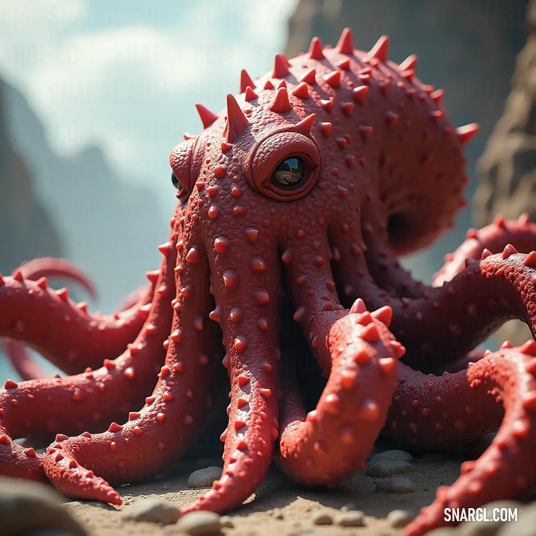 The enigmatic Kraken Prince emerges gracefully on a tranquil beach, its splendid features highlighted by the surrounding rocky landscape, inviting viewers to delve into its mystique and the story it holds beneath the surface. A captivating close-up of the Kraken Prince resting on a picturesque beach, surrounded by rugged rocks as gentle waves lap at its sides, showcasing its intricate details and the serene beauty of its coastal realm.