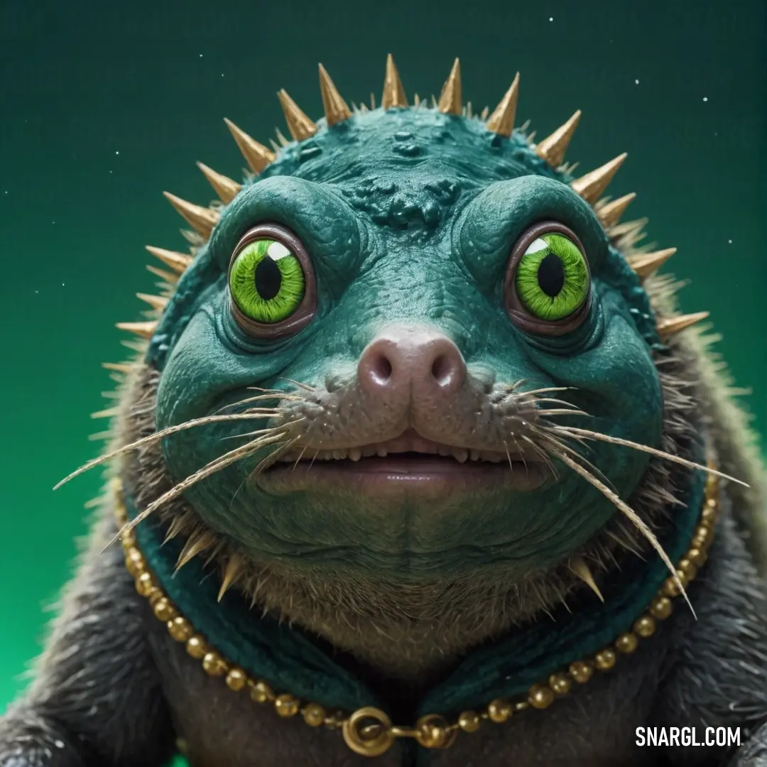 Camouflage in action: the creature's green skin merges perfectly with the golden hues of the sun, creating a seamless blend with the environment. The creature’s green skin effortlessly blends with the sunlight, making it nearly invisible in its habitat.