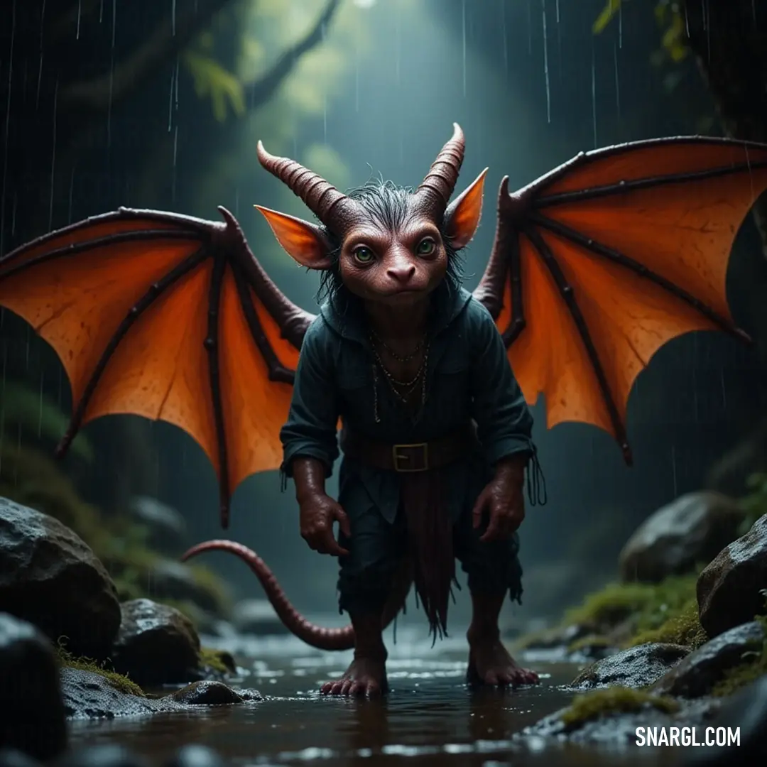Kurl with a striking red dragon-like head and horns, amidst a fantastical setting With a form reminiscent of a dragon, Kurl showcases its unique red head and formidable horns amid a vivid landscape. This captivating being reflects the essence of both fierceness and fantasy, blending seamlessly into the surrounding wonder.