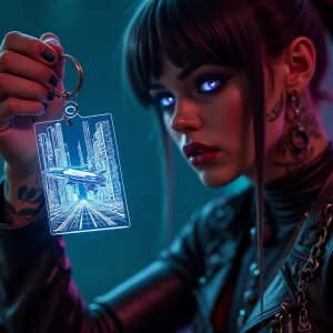 Laser-Etched Keychain: A Unique Souvenir from the Galaxy