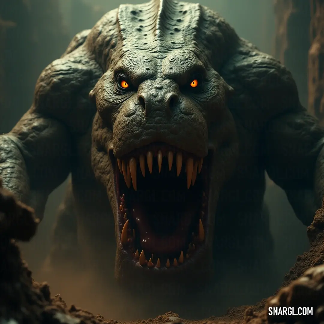 A titanic leviathan colossus, its mouth wide open and eyes aglow, is set against the haunting backdrop of a dark forest, embodying the essence of ancient myths that linger in the shadows. The menacing leviathan colossus, with its mouth agape and glowing eyes, stands menacingly in a shadowy forest, its massive form blending with the dark, enchanting ambiance of nature.