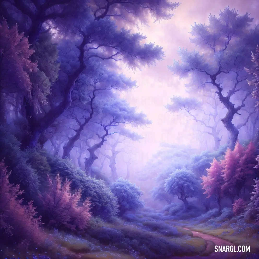 Picture with primary colors of Light pastel purple, Lavender blue, Violet Blue, Dark lavender and Lavender Blush
