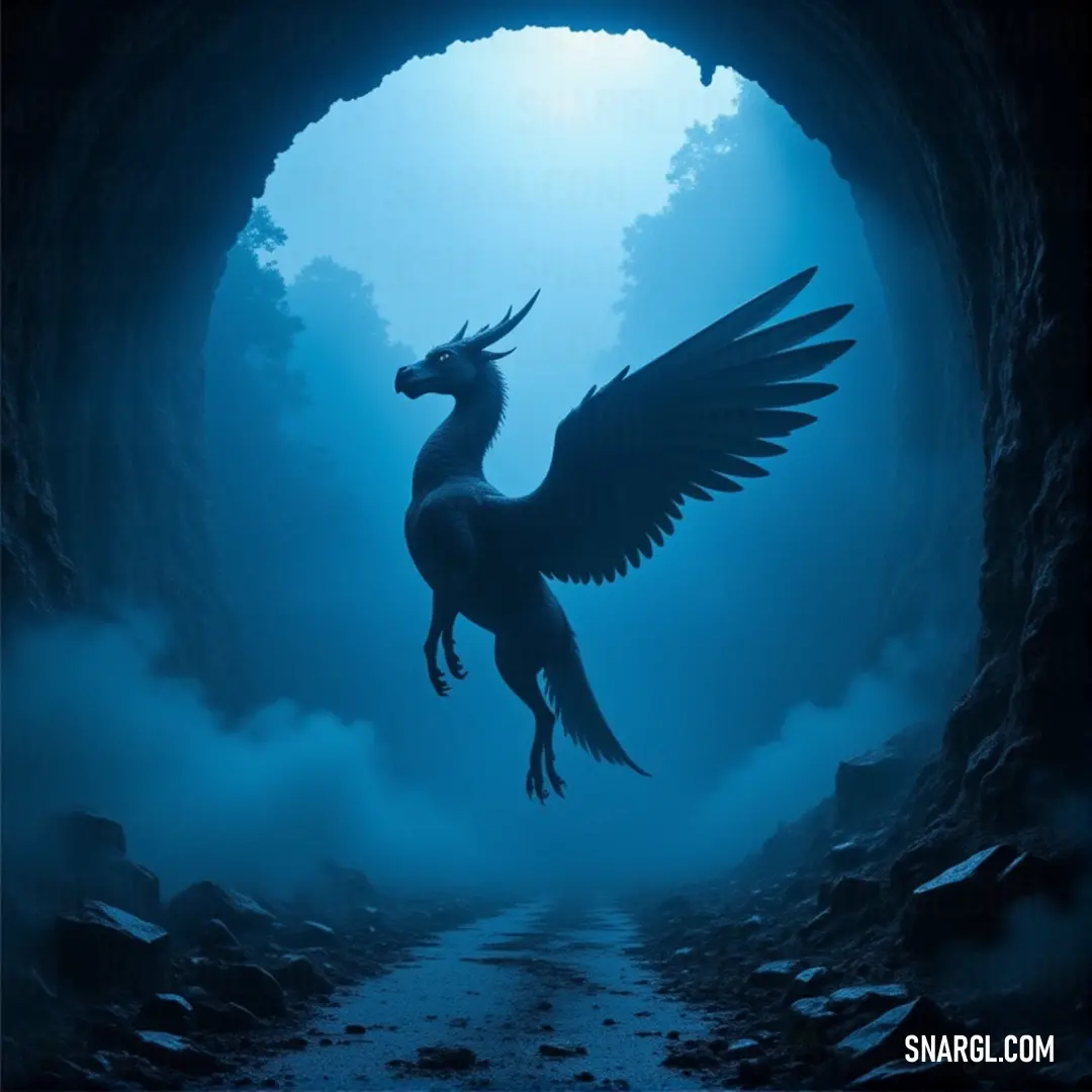A Lightwing flies through a cave, its wings spread wide to catch the light that shines down from above, transforming the dim cave into a dazzling display of natural beauty and movement. A graceful Lightwing soars through a narrow cave, wings fully extended. The light from above reflects off its wings, illuminating the dark interior with a brilliant glow as the creature glides effortlessly through the rocky passage.