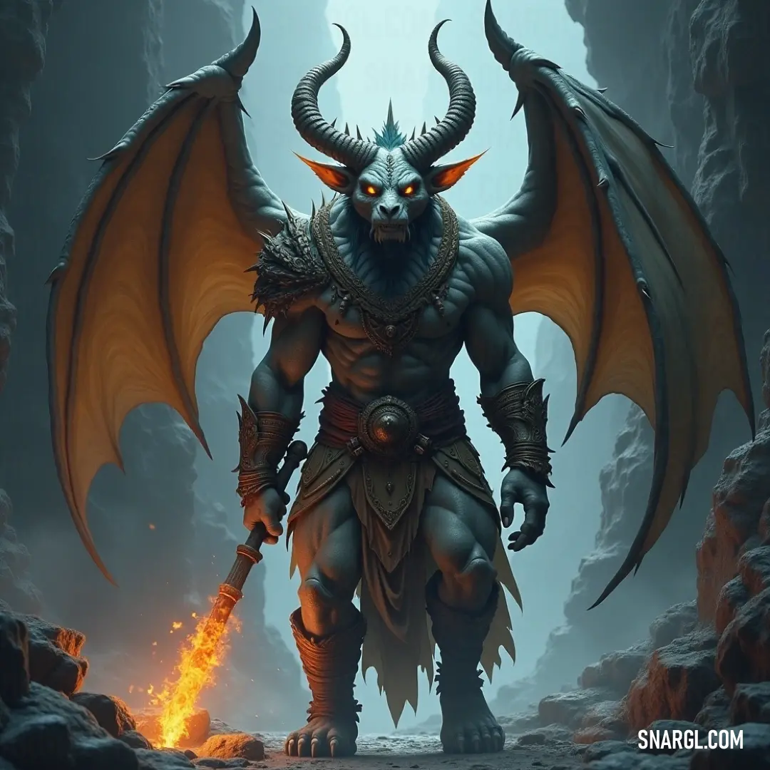 The Lithoid, a creature forged of rock and shadow, embodies the timeless spirit of the earth, standing resilient and proud against the backdrop of nature's raw beauty. The Lithoid stands majestically, its horned visage and robust, earthly body reflecting the very essence of the stones that shape its being, harmonizing with the wild surroundings that cradle it.