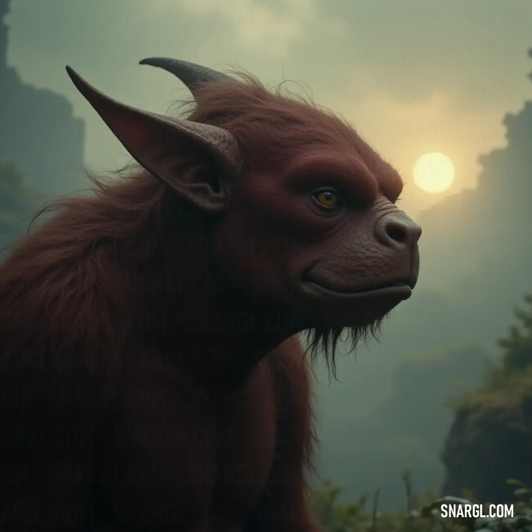 In a serene close-up, a Lurk's expressive face basks in the warm glow of the sun, highlighting its intricate features and giving a glimpse of its curious nature as it peers into the distance.