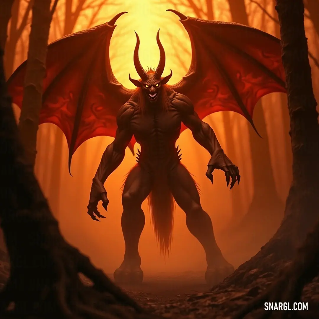 Majestic Marax stands amidst the forest, crowned with majestic horns and basking under the enchanting light of the sun filtering through the trees. In a lush forest, Marax stands strong, adorned with impressive horns, mesmerizing sunlight streaming through the trees, portraying a fusion of nature and strength.